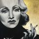 "Marlene" 80 x 100 cm Acryl und Goldmetall