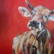 Kuh "Else" 70 x 100 cm Acryl auf Leinwand